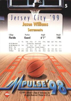 1998 Collector's Edge Impulse - Jersey City '99 #5 Jason Williams Back