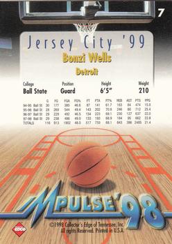 1998 Collector's Edge Impulse - Jersey City '99 #7 Bonzi Wells Back