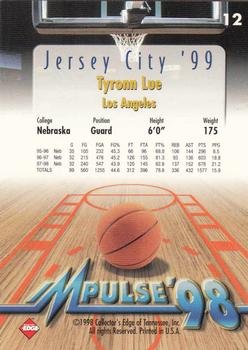 1998 Collector's Edge Impulse - Jersey City '99 #12 Tyronn Lue Back