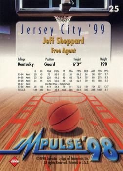 1998 Collector's Edge Impulse - Jersey City '99 #25 Jeff Sheppard Back