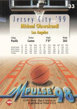 1998 Collector's Edge Impulse - Jersey City '99 #33 Michael Olowokandi Back