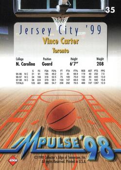 1998 Collector's Edge Impulse - Jersey City '99 #35 Vince Carter Back