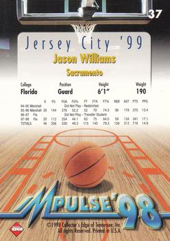 1998 Collector's Edge Impulse - Jersey City '99 #37 Jason Williams Back