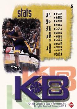 1998 Collector's Edge Impulse - KB8 #5 Kobe Bryant Back