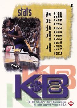 1998 Collector's Edge Impulse - KB8 Gold #5 Kobe Bryant Back
