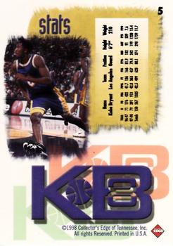 1998 Collector's Edge Impulse - KB8 Holofoil #5 Kobe Bryant Back