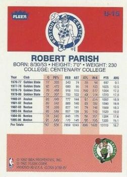 1996-97 Ultra - Ultra Decade #U-15 Robert Parish Back