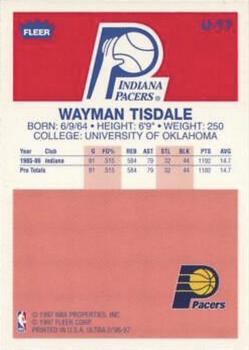 1996-97 Ultra - Ultra Decade #U-17 Wayman Tisdale Back