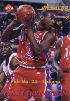 1998 Collector's Edge Impulse - Thick #96 Al Harrington / Kobe Bryant Back