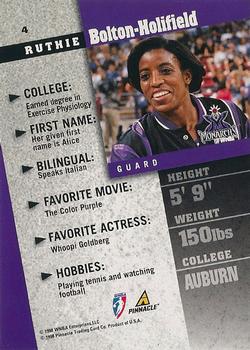 1998 Pinnacle WNBA - Arena Collection #4 Ruthie Bolton-Holifield Back