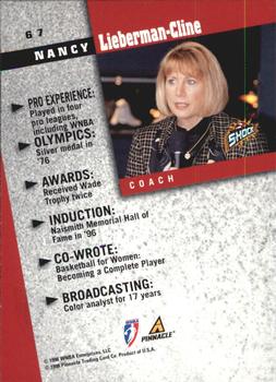 1998 Pinnacle WNBA - Arena Collection #67 Nancy Lieberman-Cline Back