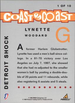 1998 Pinnacle WNBA - Coast to Coast #1 Lynette Woodard Back
