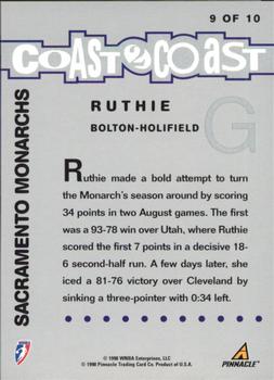 1998 Pinnacle WNBA - Coast to Coast #9 Ruthie Bolton-Holifield Back