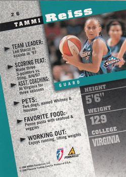 1998 Pinnacle WNBA - Court Collection #26 Tammi Reiss Back