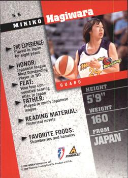1998 Pinnacle WNBA - Court Collection #55 Mikiko Hagiwara Back