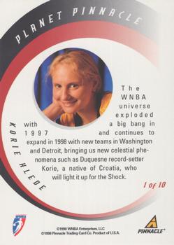 1998 Pinnacle WNBA - Planet Pinnacle #1 Korie Hlede Back