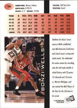 1998 Press Pass - Torquers #15 Bonzi Wells Back