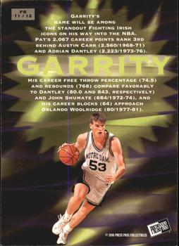 1998 Press Pass - Fastbreak #FB11 Pat Garrity Back