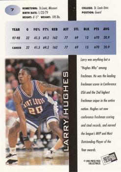 1998 Press Pass - In The Zone #7 Larry Hughes Back