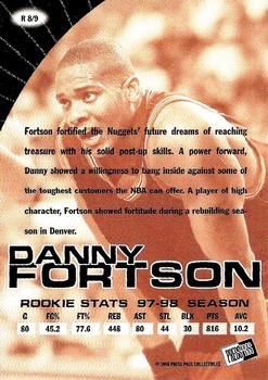 1998 Press Pass - Real Deal Rookies #R8 Danny Fortson Back