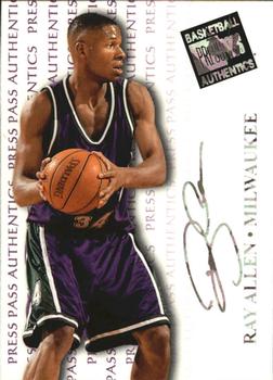 1998 Press Pass Authentics - Hang Time #39 Ray Allen Front