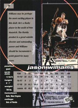 1998 Press Pass Double Threat - Alley-Oop #6 Jason Williams Back