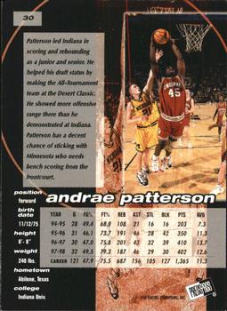 1998 Press Pass Double Threat - Alley-Oop #30 Andrae Patterson Back