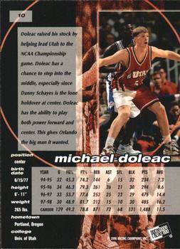 1998 Press Pass Double Threat - Torquers #10 Michael Doleac Back