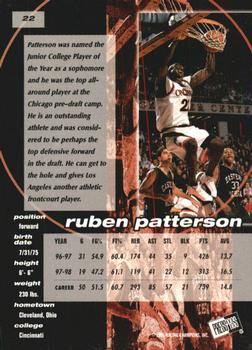 1998 Press Pass Double Threat - Torquers #22 Ruben Patterson Back