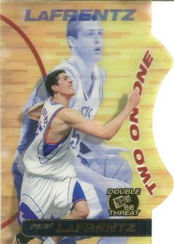 1998 Press Pass Double Threat - Two-On-One #TO1 Raef LaFrentz Front