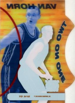 1998 Press Pass Double Threat - Two-On-One #TO3 Keith Van Horn Back