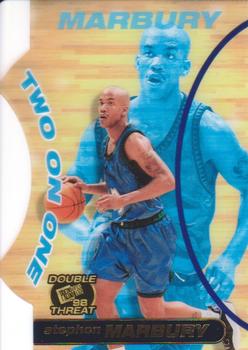 1998 Press Pass Double Threat - Two-On-One #TO9 Stephon Marbury Front