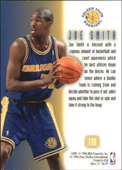 1996-97 Ultra - Platinum Medallion #138 Joe Smith Back
