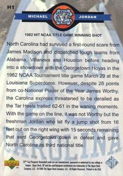 1998 SP Top Prospects - Carolina Heroes #H1 Michael Jordan Back