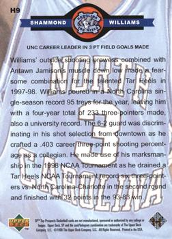 1998 SP Top Prospects - Carolina Heroes #H6 Antawn Jamison Back