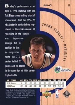 1998 Upper Deck Hardcourt - Home Court Advantage #22 Shawn Bradley Back
