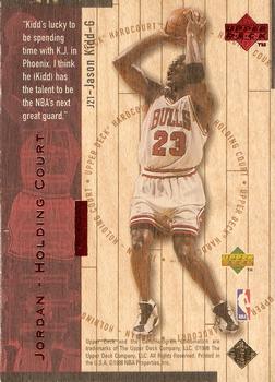 1998 Upper Deck Hardcourt - Jordan Holding Court Red #J21 Jason Kidd / Michael Jordan Back