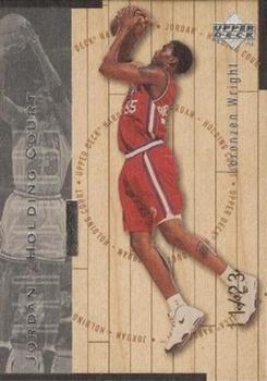 1998 Upper Deck Hardcourt - Jordan Holding Court Silver #J12 Lorenzen Wright / Michael Jordan Front