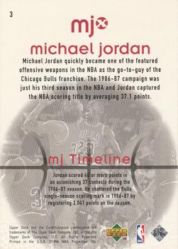 1998 Upper Deck MJx #3 Michael Jordan  Back