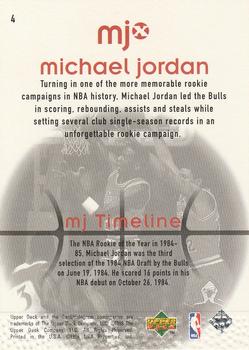 1998 Upper Deck MJx #4 Michael Jordan Back