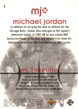 1998 Upper Deck MJx #6 Michael Jordan Back