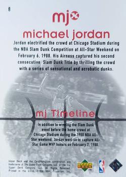 1998 Upper Deck MJx #8 Michael Jordan Back