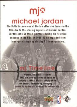 1998 Upper Deck MJx #9 Michael Jordan Back