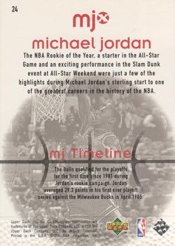 1998 Upper Deck MJx #24 Michael Jordan Back