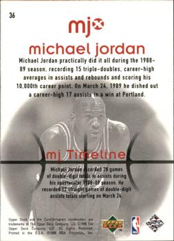 1998 Upper Deck MJx #36 Michael Jordan Back