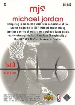 1998 Upper Deck MJx #52 Michael Jordan Back