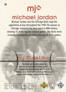 1998 Upper Deck MJx #89 Michael Jordan Back