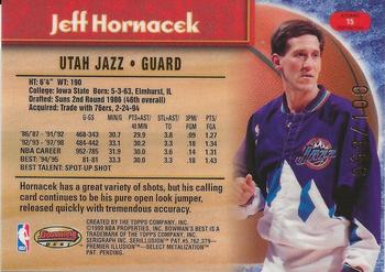 1998-99 Bowman's Best - Atomic Refractors #15 Jeff Hornacek Back