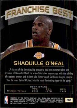 1998-99 Bowman's Best - Franchise Best #FB6 Shaquille O'Neal Back