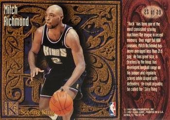 1996-97 Ultra - Scoring Kings #23 Mitch Richmond Back